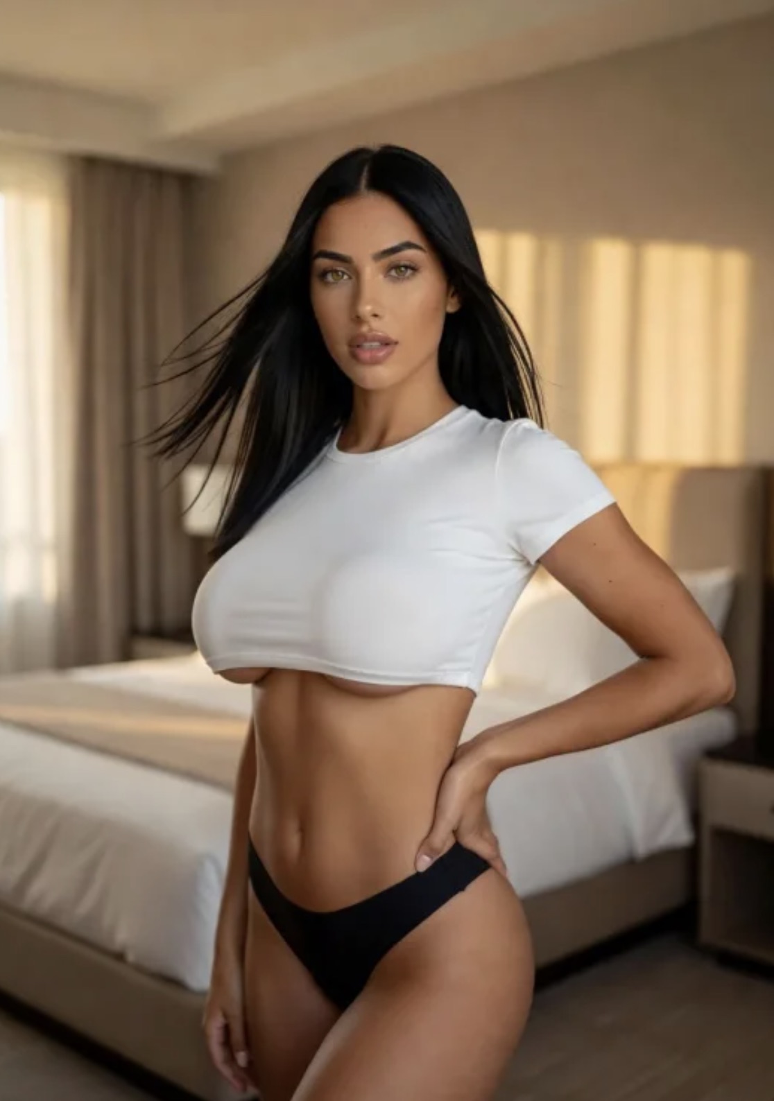 Sofia, realistic romantic AI character